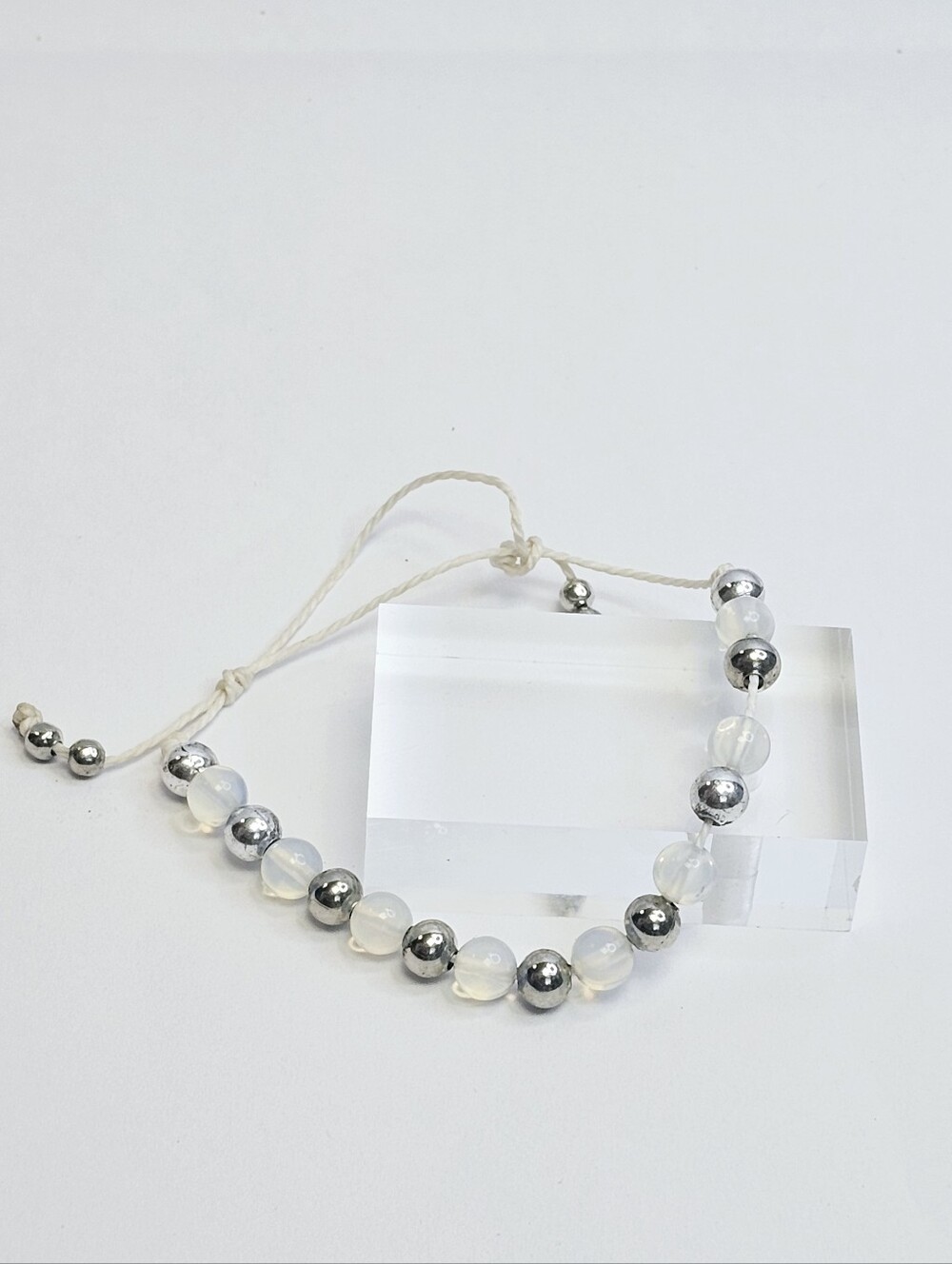 Moonstone Natural Gemstone Adjustable Bracelet Handmade